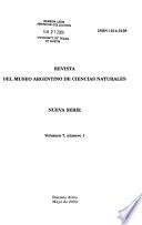 Revista del Museo Argentino de Ciencias Naturales