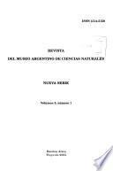 Revista del Museo Argentino de Ciencias Naturales