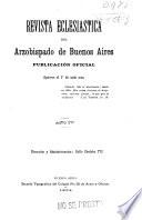 Revista eclesiástica del Arzobispado de Buenos Aires