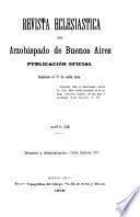 Revista eclesiástica del Arzobispado de Buenos Aires