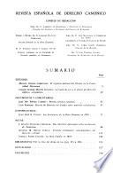 Revista española de derecho canónico