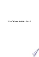Revista española de filosofía medieval