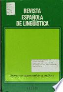 Revista espanola de linguistica