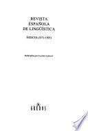 Revista española de lingüística