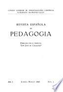 Revista española de pedagogía