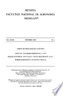 Revista, Facultad Nacional de Agronomía