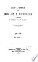 Revista general de legislación y jurisprudencia