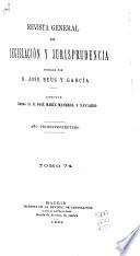 Revista general de legislación y jurisprudencia