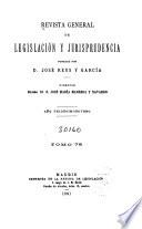 Revista general de legislación y jurisprudencia
