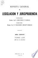Revista general de legislación y jurisprudencia