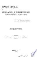 Revista general de legislación y jurisprudencia
