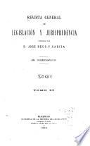 Revista general de legislación y jurisprudencia