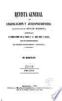 Revista general de legislación y jurisprudencia