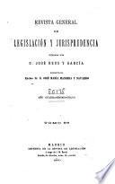Revista general de legislación y jurisprudencia