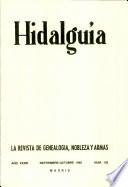 Revista Hidalguía número 192. Año 1985