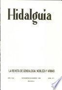 Revista Hidalguía número 271. Año 1998