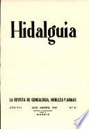 Revista Hidalguía número 41. Año 1960