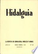 Revista Hidalguía número 62. Año 1964
