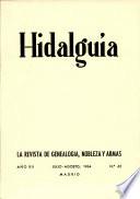 Revista Hidalguía número 65. Año 1964