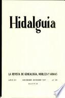 Revista Hidalguía número 85. Año 1967