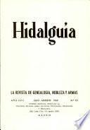 Revista Hidalguía número 95 Año 1969