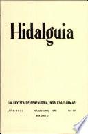 Revista Hidalguía número 99. Año 1970