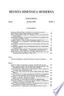 Revista hispánica moderna
