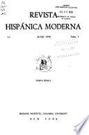 Revista hispánica moderna