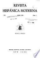 Revista hispánica moderna