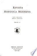 Revista hispánica moderna
