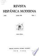 Revista hispánica moderna