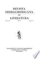 Revista iberoamericana de literatura