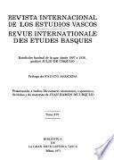 Revista internacional de los estudios vascos