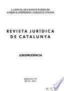 Revista jurídica de Cataluña, jurisprudencia
