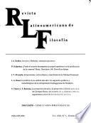 Revista latinoamericana de filosofía