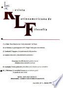 Revista latinoamericana de filosofía