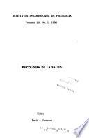 Revista latinoamericana de psicología