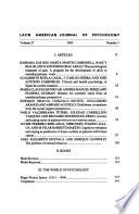Revista latinoamericana de psicología