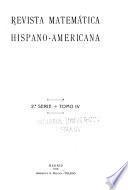 Revista matemática hispano-americana
