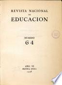 Revista nacional de educación nº 64