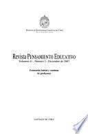 Revista pensamiento educativo