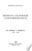 Revistas culturales contemporáneas: De Germinal a Prometeo, 1897-1912