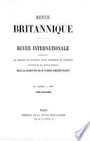 Revue britannique, ou: Choix d'articles traduits des meilleurs écrits périodiques de la Grande-Bretagne
