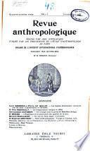 Revue de l'École d'anthropologie de Paris