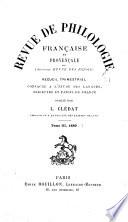 Revue de philologie française et de littérature
