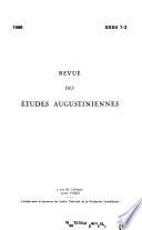 Revue des études augustiniennes