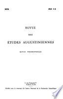 Revue des études augustiniennes
