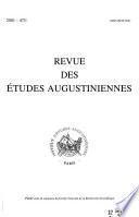 Revue des études augustiniennes