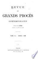 Revue des grands débats parlementaires et des grands procès contemporains