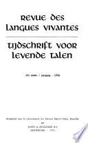 Revue des langues vivantes